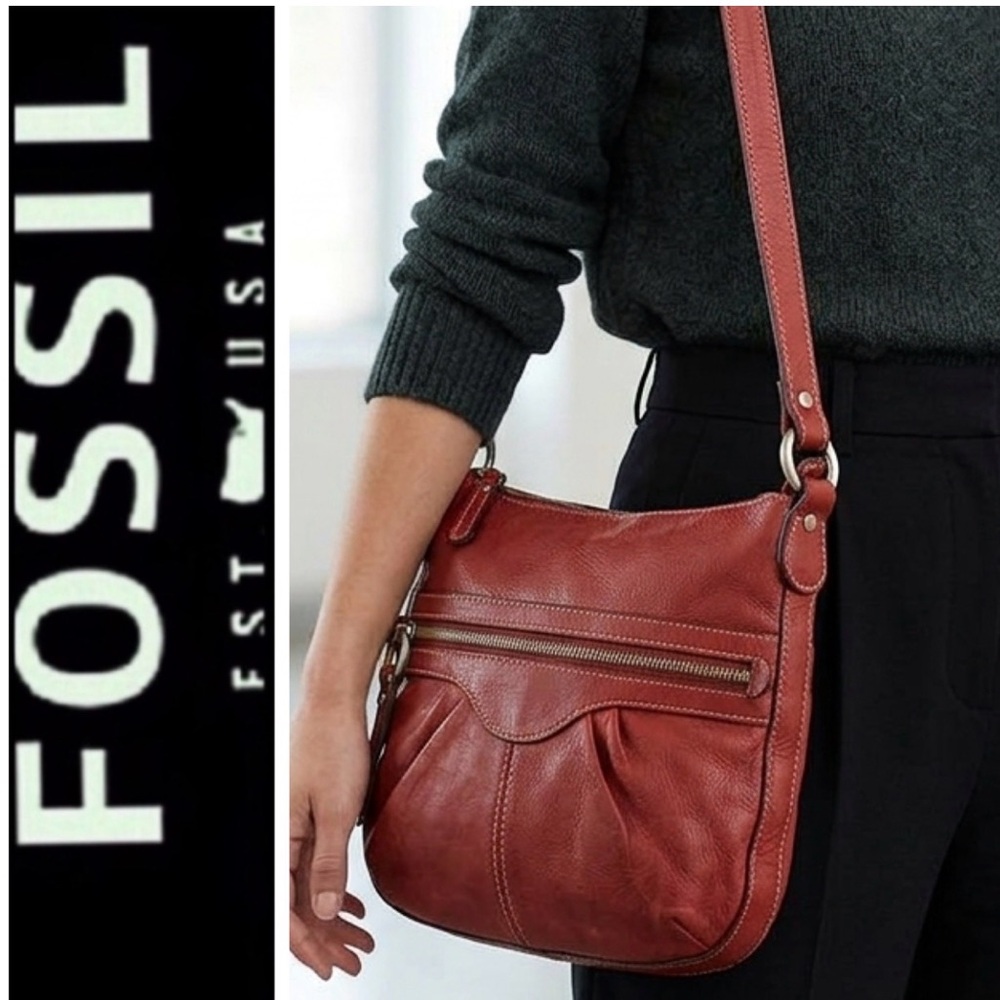 Fossil Leather Crossbody Bag - Picture 2 of 10